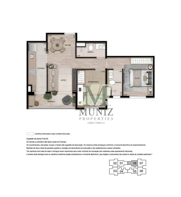 Foto 8 de Apartamento com 2 quartos à venda, 55m2 em Parque Rural Fazenda Santa Cândida, Campinas - SP