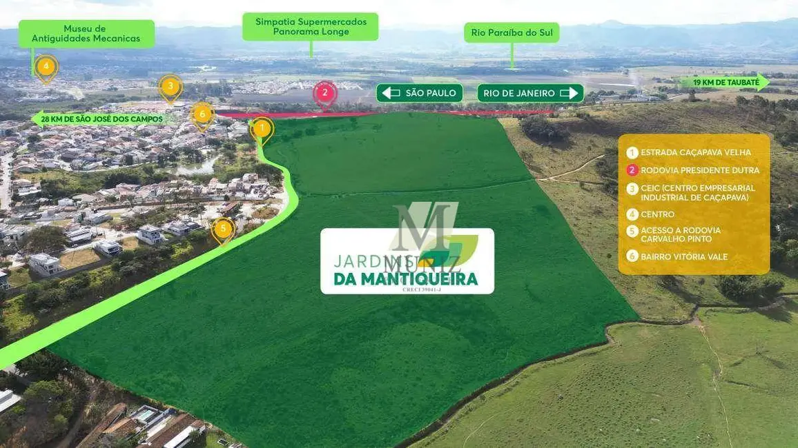 Foto 2 de Terreno / Lote à venda, 140m2 em Caçapava Velha, Cacapava - SP