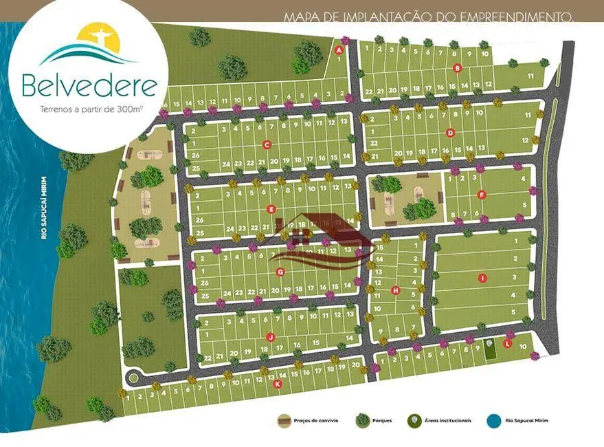 Foto 5 de Terreno / Lote à venda, 300m2 em Jardim Belvedere, Pouso Alegre - MG