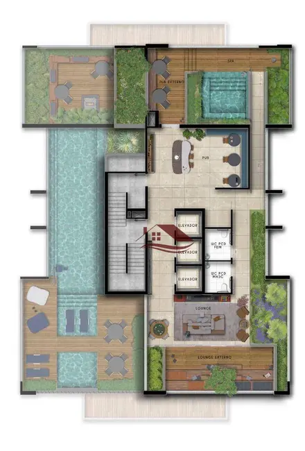 Foto 3 de Apartamento com 2 quartos à venda, 68m2 em Nossa Senhora Aparecida, Pouso Alegre - MG