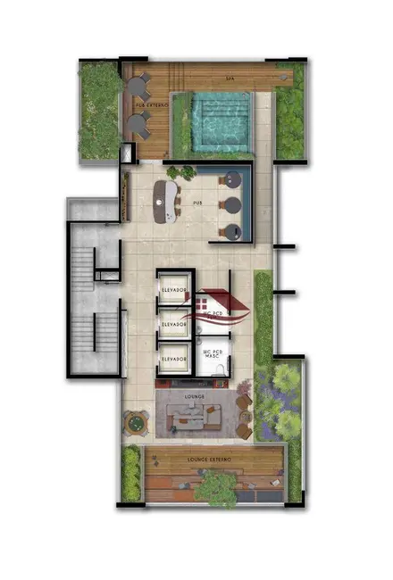 Foto 2 de Apartamento com 2 quartos à venda, 68m2 em Nossa Senhora Aparecida, Pouso Alegre - MG