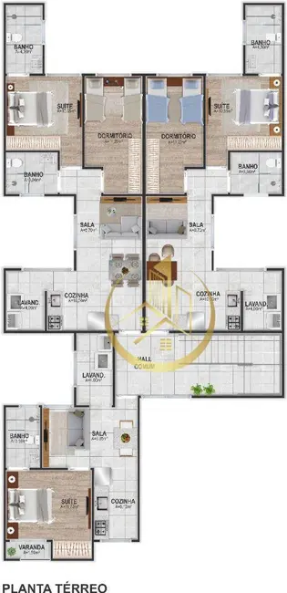 Apartamento com 1 quarto à venda, 45m2 em Vila Ema, Pouso Alegre - MG - imagem 4 Foto 4 de Apartamento com 1 quarto à venda, 45m2 em Vila Ema, Pouso Alegre - MG