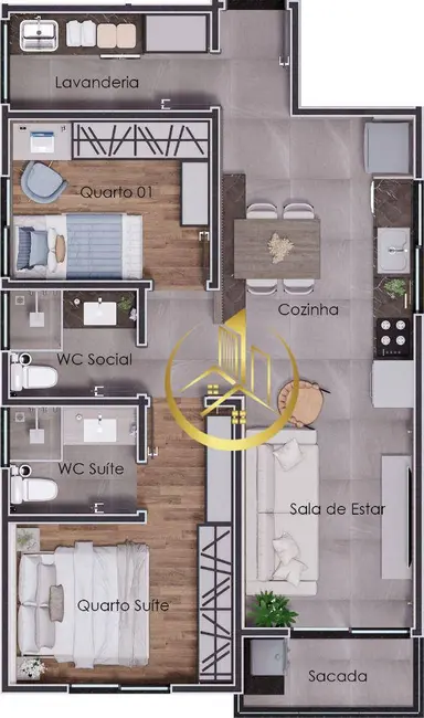 Foto 9 de Apartamento com 2 quartos à venda, 63m2 em Pouso Alegre - MG