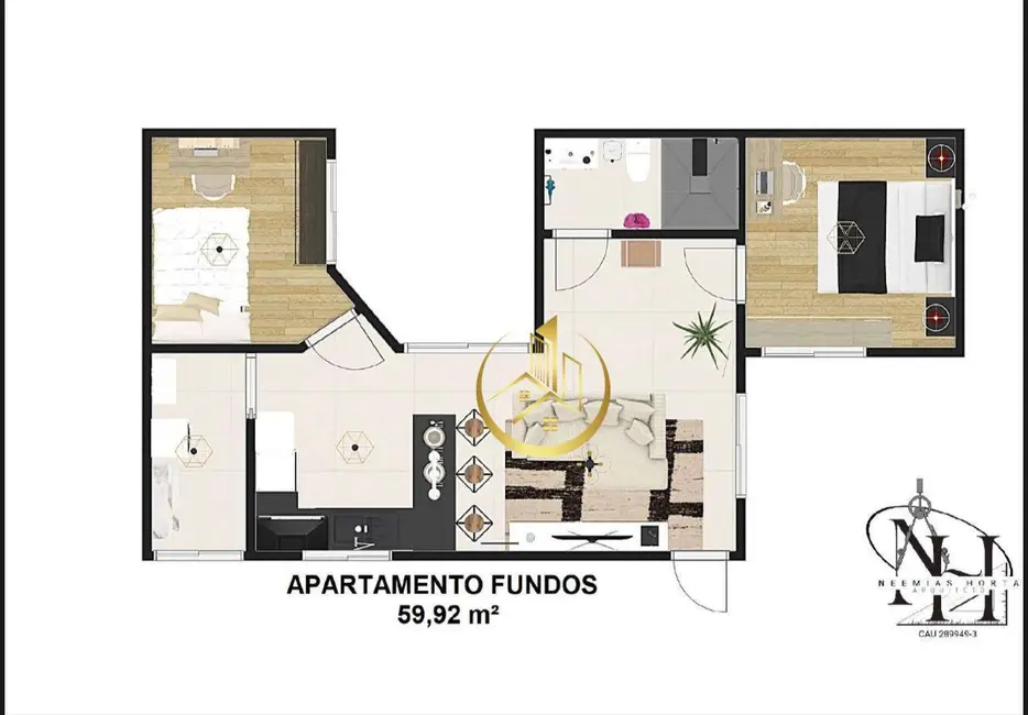 Foto 8 de Apartamento com 2 quartos à venda, 52m2 em Cidade Vergani, Pouso Alegre - MG