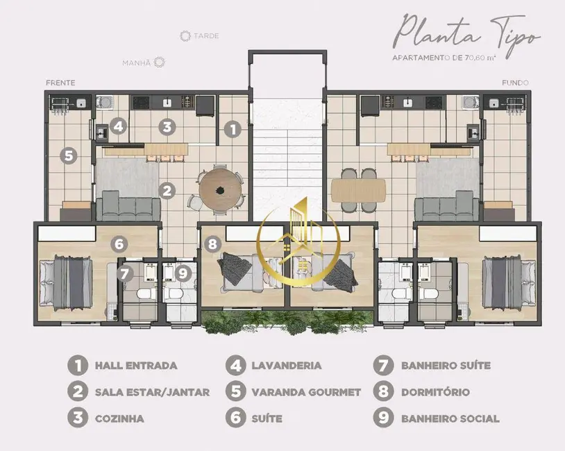 Foto 3 de Apartamento com 2 quartos à venda, 70m2 em Pouso Alegre - MG