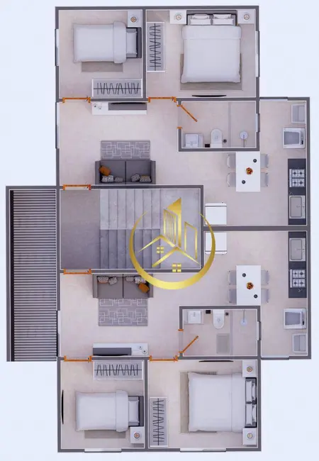 Foto 2 de Apartamento com 2 quartos à venda, 49m2 em Boa Vista, Pouso Alegre - MG