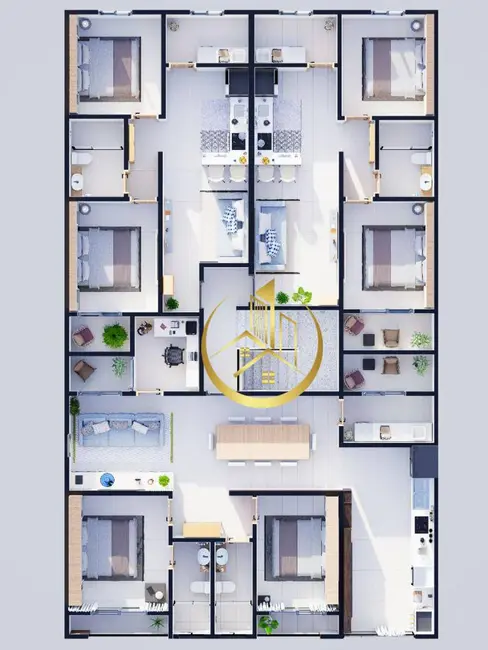 Foto 1 de Apartamento com 3 quartos à venda, 56m2 em Cidade Vergani, Pouso Alegre - MG