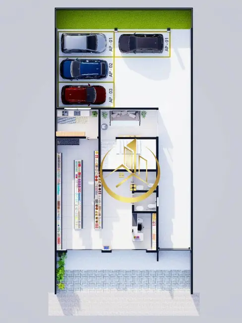 Foto 3 de Apartamento com 3 quartos à venda, 56m2 em Cidade Vergani, Pouso Alegre - MG
