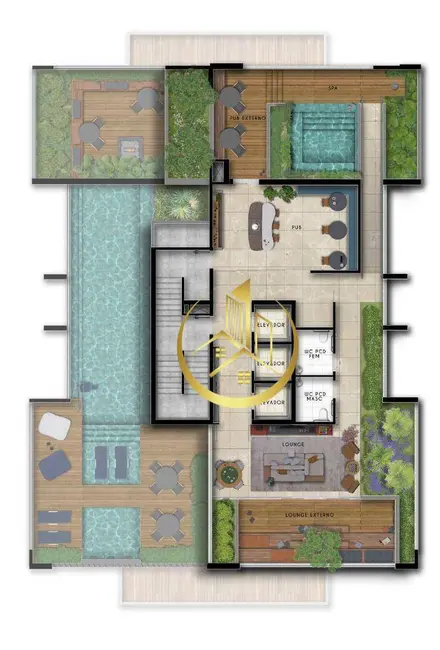 Foto 5 de Apartamento com 2 quartos à venda, 68m2 em Nossa Senhora Aparecida, Pouso Alegre - MG