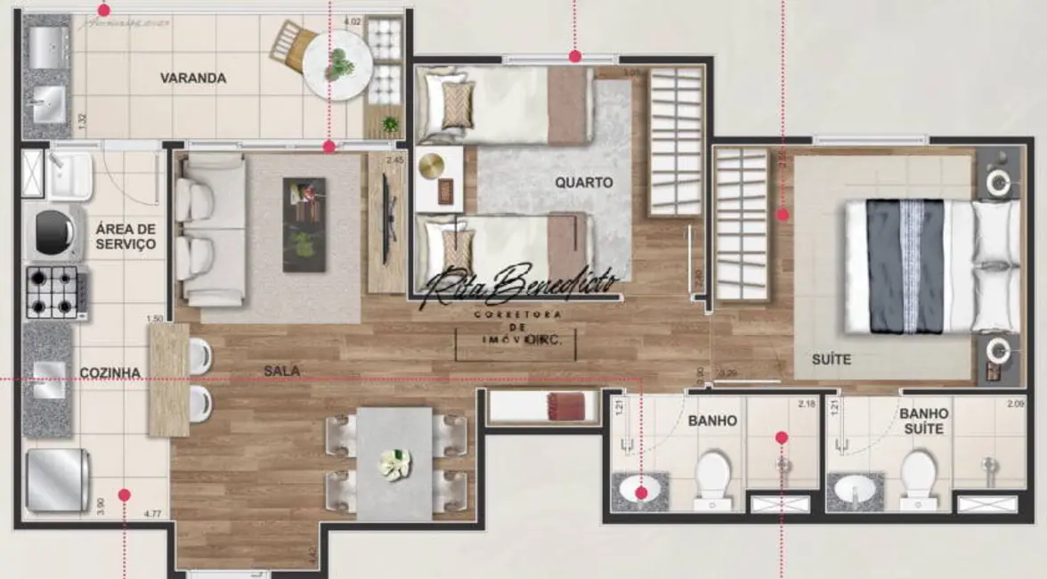 Apartamento com 2 quartos à venda, 52m2 em São Cristóvão, Rio De Janeiro - RJ - imagem 3 Foto 3 de Apartamento com 2 quartos à venda, 52m2 em São Cristóvão, Rio De Janeiro - RJ