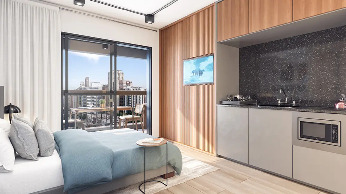 Kitnet com 1 quarto à venda, 25m2 em Brooklin Paulista, São Paulo - SP - imagem 3 Foto 3 de Kitnet com 1 quarto à venda, 25m2 em Brooklin Paulista, São Paulo - SP