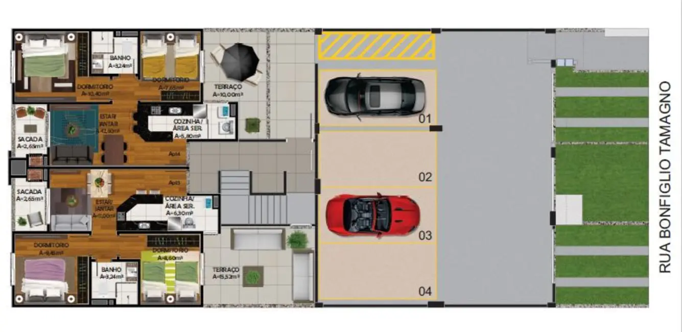 Apartamento com 2 quartos à venda, 51m2 em Esplanada, Caxias Do Sul - RS - imagem 6 Foto 6 de Apartamento com 2 quartos à venda, 51m2 em Esplanada, Caxias Do Sul - RS