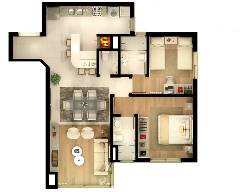 Apartamento com 3 quartos à venda, 135m2 em Centro, Gramado - RS - imagem 3 Foto 3 de Apartamento com 3 quartos à venda, 135m2 em Centro, Gramado - RS