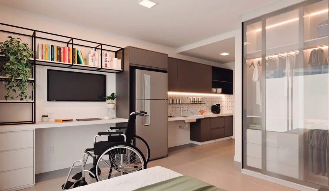 Apartamento com 1 quarto à venda, 25m2 em Barra Funda, São Paulo - SP - imagem 4 Foto 4 de Apartamento com 1 quarto à venda, 25m2 em Barra Funda, São Paulo - SP