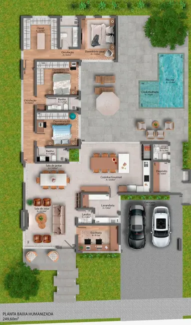 Foto 2 de Casa com 3 quartos à venda, 250m2 em Roselândia, Passo Fundo - RS