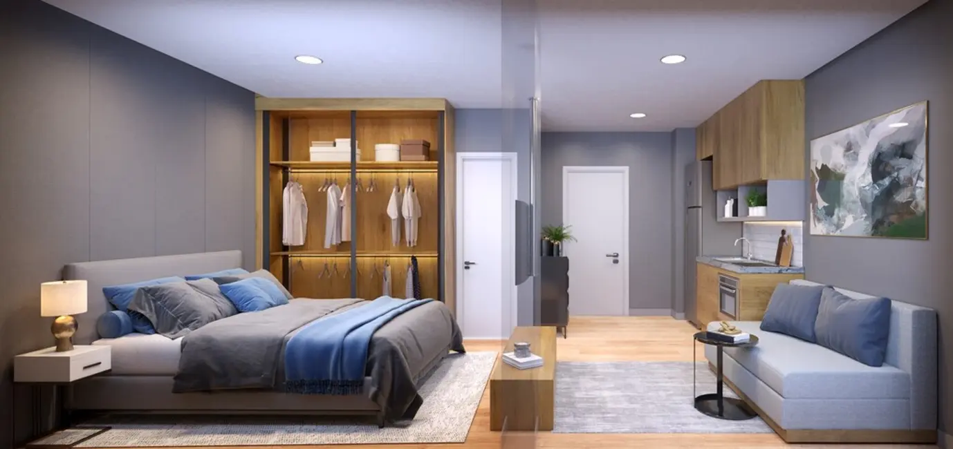 Foto 2 de Apartamento com 1 quarto à venda, 31m2 em Vila Guilhermina, São Paulo - SP