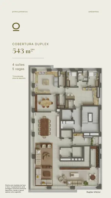 Foto 9 de Apartamento com 4 quartos à venda, 543m2 em Pinheiros, São Paulo - SP