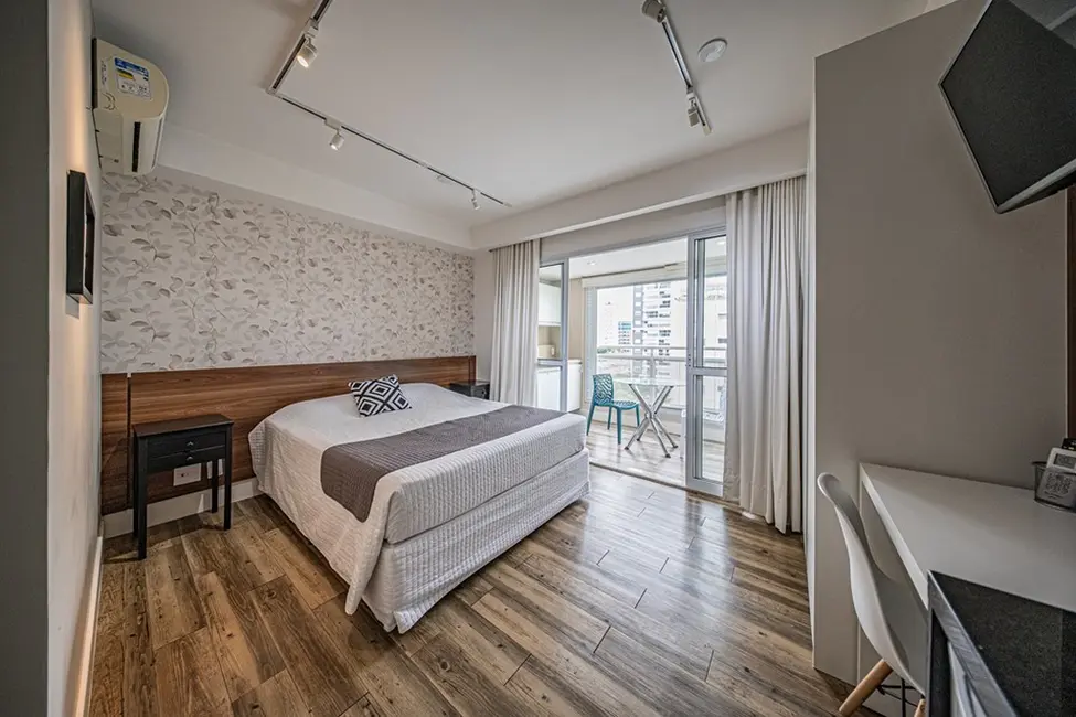 Apartamento com 1 quarto à venda, 26m2 em Campo Belo, São Paulo - SP - imagem 3 Foto 3 de Apartamento com 1 quarto à venda, 26m2 em Campo Belo, São Paulo - SP