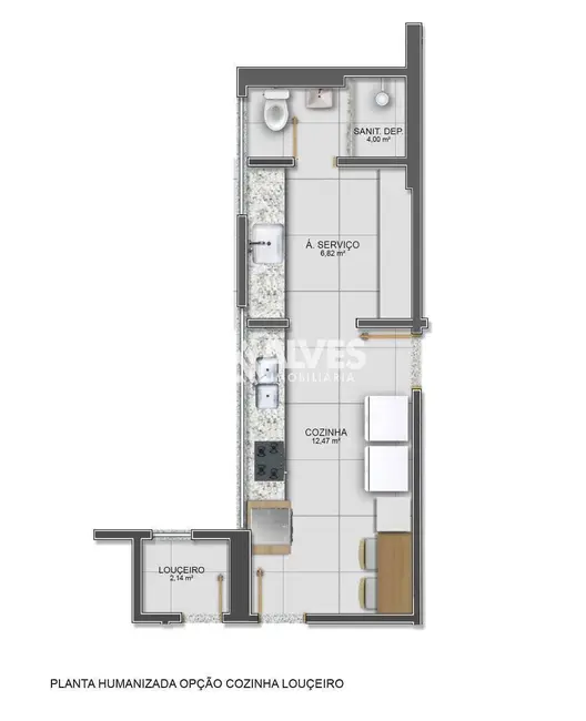 Apartamento com 3 quartos à venda, 121m2 em Santa Mônica, Feira De Santana - BA - imagem 9 Foto 9 de Apartamento com 3 quartos à venda, 121m2 em Santa Mônica, Feira De Santana - BA