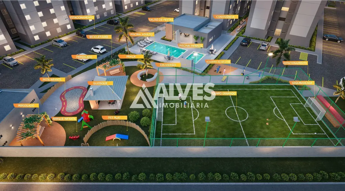 Apartamento com 2 quartos à venda, 45m2 em Papagaio, Feira De Santana - BA - imagem 5 Foto 5 de Apartamento com 2 quartos à venda, 45m2 em Papagaio, Feira De Santana - BA