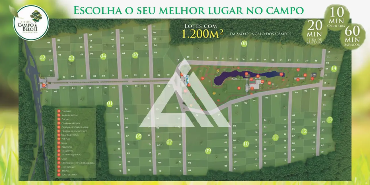 Foto 6 de Terreno / Lote à venda, 1000m2 em Sao Goncalo Dos Campos - BA