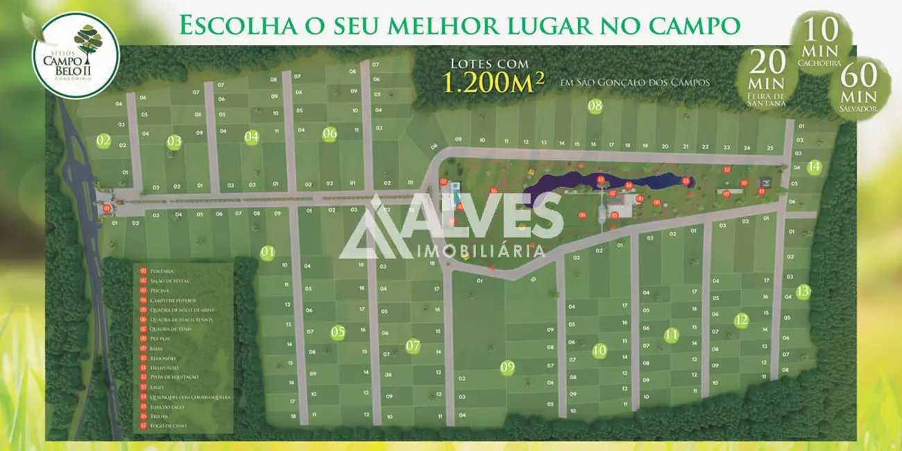 Terreno / Lote à venda, 1000m2 em Sao Goncalo Dos Campos - BA - imagem 6 Foto 6 de Terreno / Lote à venda, 1000m2 em Sao Goncalo Dos Campos - BA