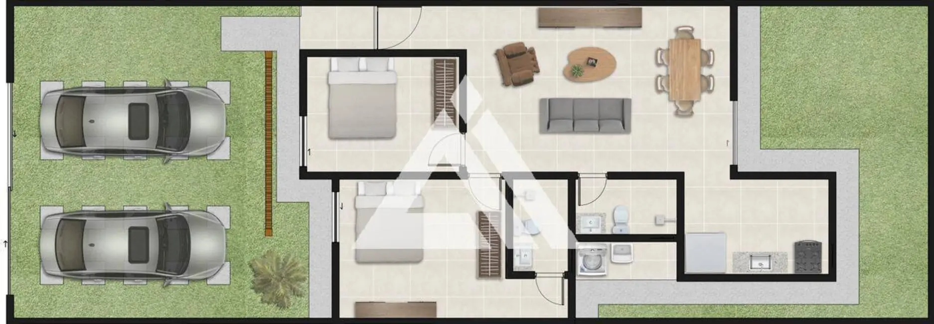 Foto 3 de Casa com 2 quartos à venda, 68m2 em Feira De Santana - BA