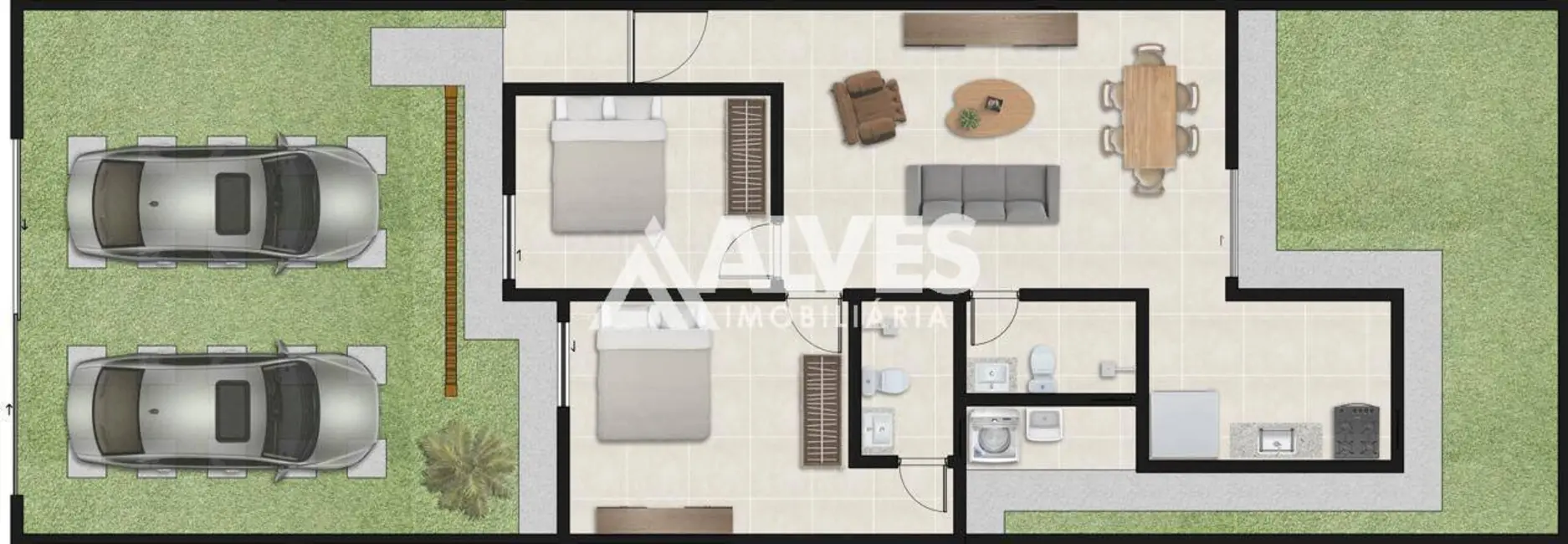 Foto 3 de Casa com 2 quartos à venda, 68m2 em Sim, Feira De Santana - BA