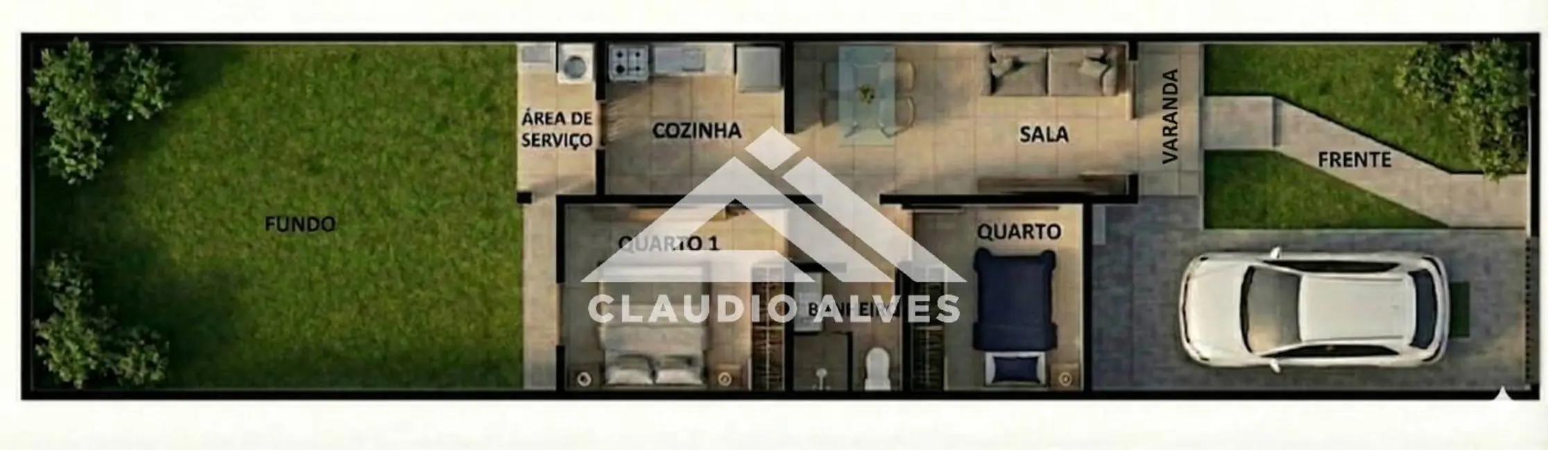 Foto 9 de Casa com 2 quartos à venda, 47m2 em Feira De Santana - BA