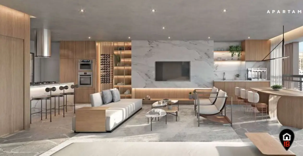 Apartamento com 3 quartos à venda, 154m2 em Campo Belo, São Paulo - SP - imagem 4 Foto 4 de Apartamento com 3 quartos à venda, 154m2 em Campo Belo, São Paulo - SP