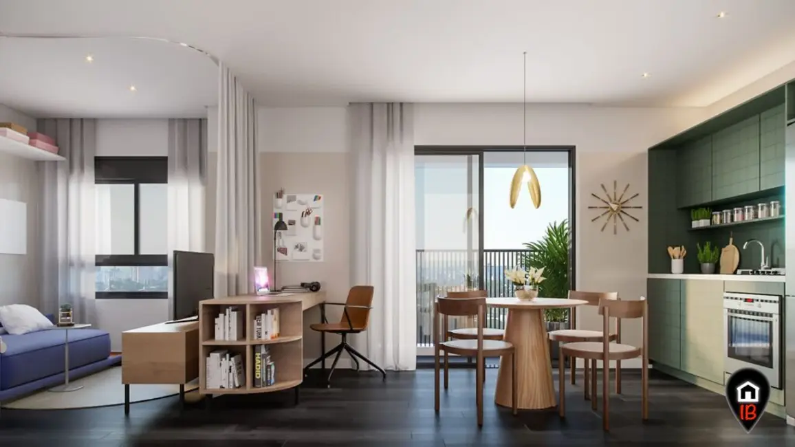 Foto 2 de Apartamento com 2 quartos à venda, 46m2 em Santo Amaro, São Paulo - SP