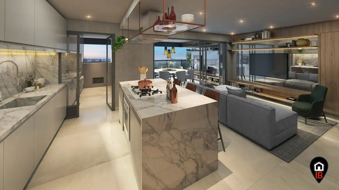 Apartamento com 3 quartos à venda, 121m2 em Chácara Santo Antônio (Zona Sul), São Paulo - SP - imagem 6 Foto 6 de Apartamento com 3 quartos à venda, 121m2 em Chácara Santo Antônio (Zona Sul), São Paulo - SP