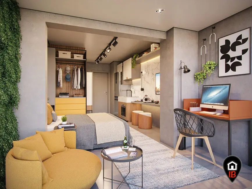 Apartamento com 1 quarto à venda, 33m2 em Campo Belo, São Paulo - SP - imagem 6 Foto 6 de Apartamento com 1 quarto à venda, 33m2 em Campo Belo, São Paulo - SP