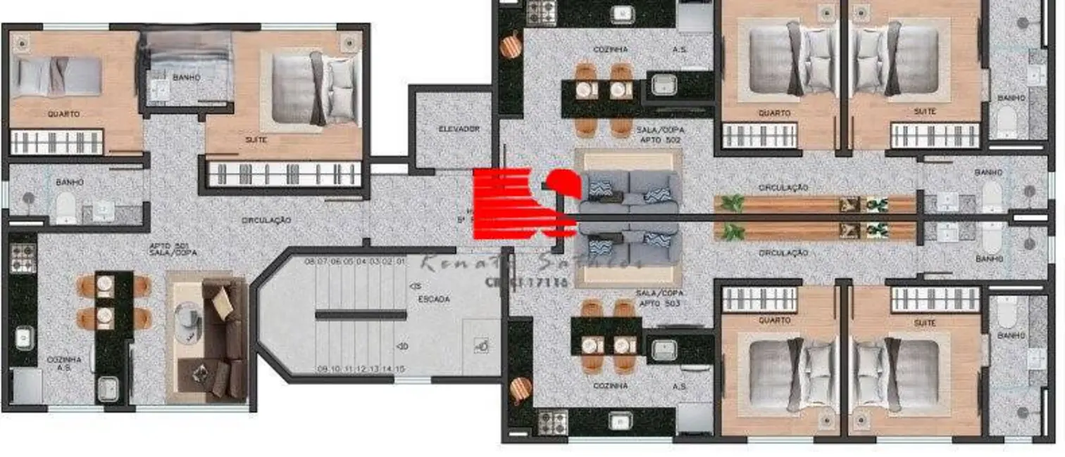 Foto 5 de Apartamento com 1 quarto à venda, 50m2 em Boa Viagem, Belo Horizonte - MG