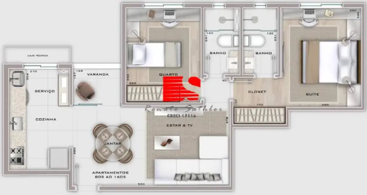 Foto 3 de Apartamento com 2 quartos à venda, 63m2 em Cidade Nova, Belo Horizonte - MG