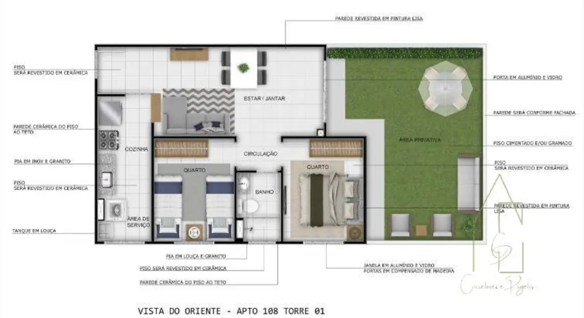 Foto 5 de Apartamento com 2 quartos à venda, 43m2 em Parque 10 de Novembro, Manaus - AM