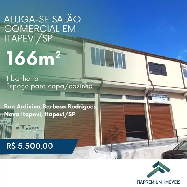 Foto 1 de Sala Comercial para alugar, 166m2 em Nova Itapevi, Itapevi - SP
