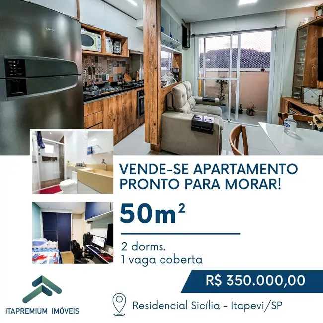 Foto 1 de Apartamento com 2 quartos à venda, 50m2 em Nova Itapevi, Itapevi - SP