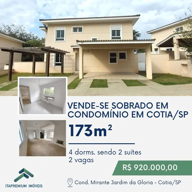 Foto 1 de Casa de Condomínio com 4 quartos à venda, 173m2 em Jardim da Glória, Cotia - SP