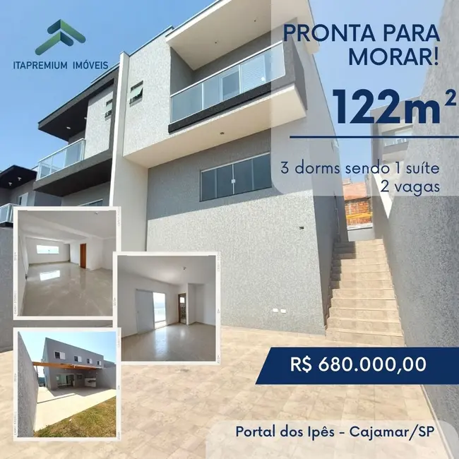 Foto 1 de Casa com 3 quartos à venda, 122m2 em Cajamar - SP