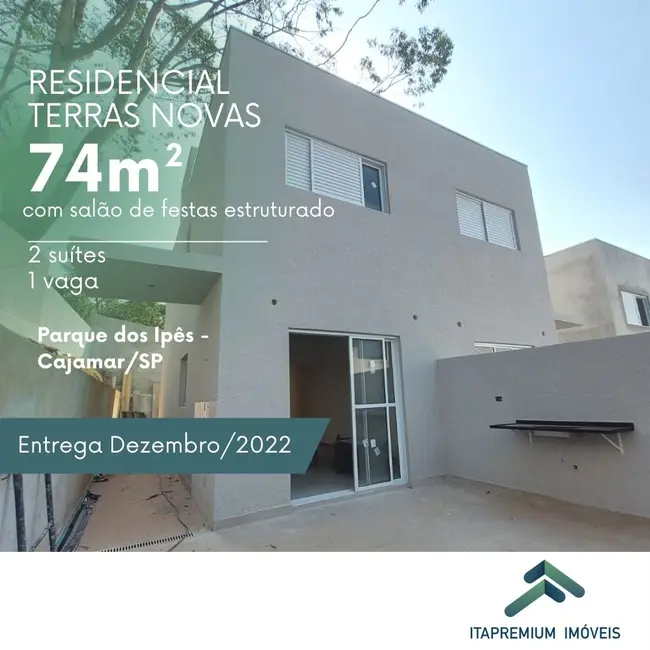 Foto 1 de Casa de Condomínio com 2 quartos à venda, 74m2 em Cajamar - SP