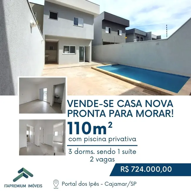 Foto 1 de Casa com 3 quartos à venda, 110m2 em Cajamar - SP