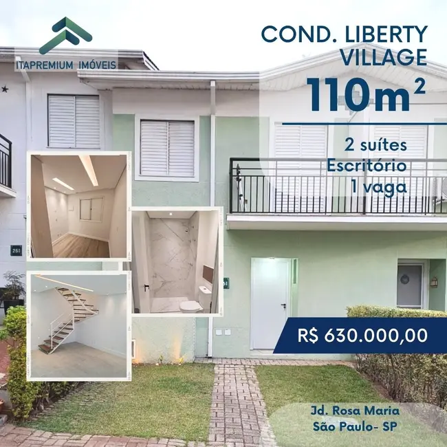 Casa de Condomínio com 3 quartos à venda, 110m2 em Jardim Rosa Maria, São Paulo - SP - imagem 1 Foto 1 de Casa de Condomínio com 3 quartos à venda, 110m2 em Jardim Rosa Maria, São Paulo - SP