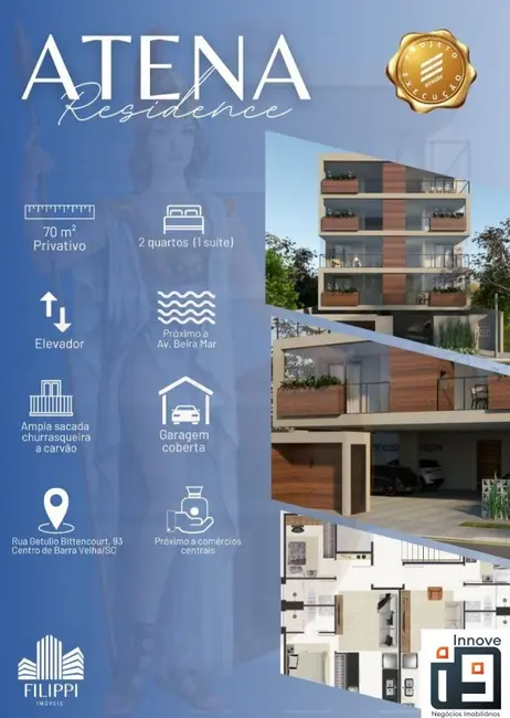 Apartamento com 3 quartos à venda, 80m2 em Barra Velha - SC - imagem 4 Foto 4 de Apartamento com 3 quartos à venda, 80m2 em Barra Velha - SC