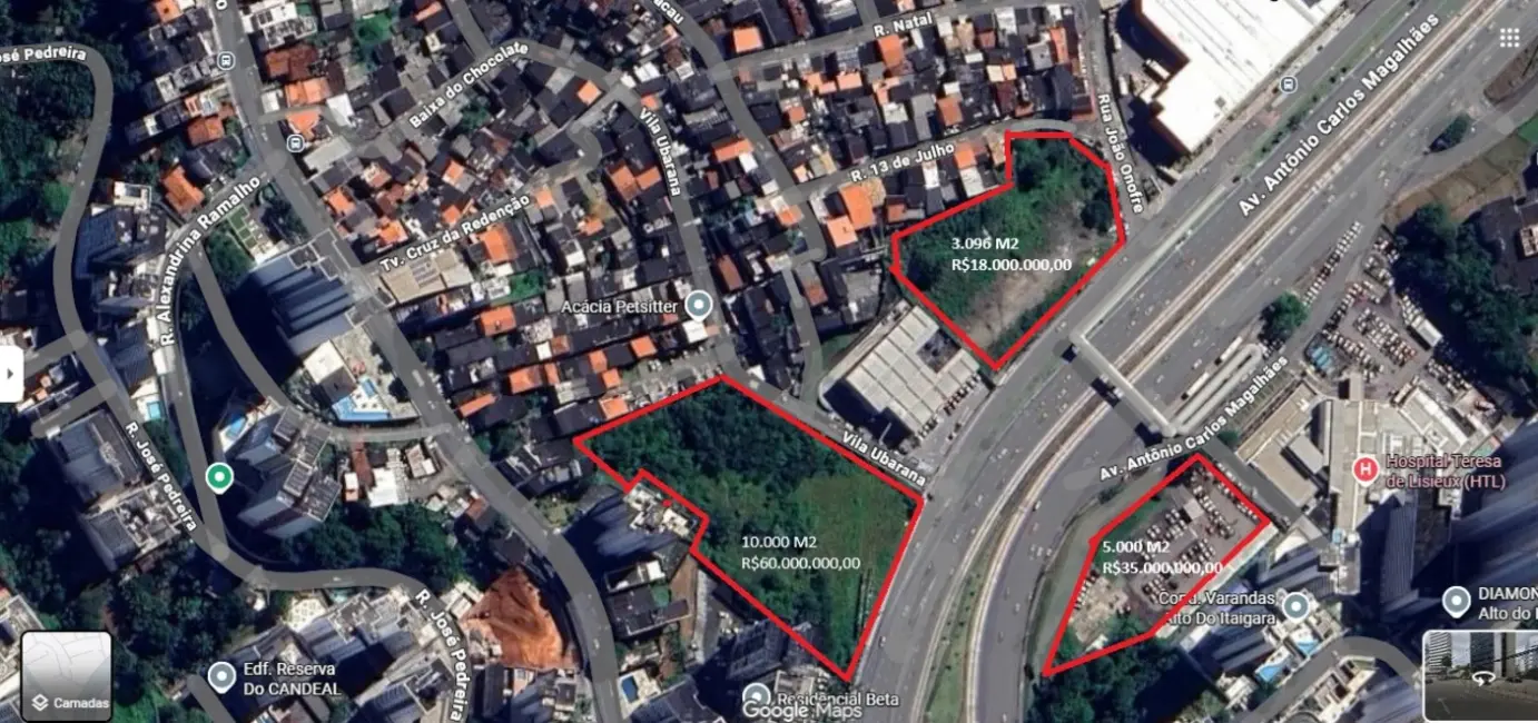 Foto 1 de Terreno / Lote à venda, 3096m2 em Parque Bela Vista, Salvador - BA