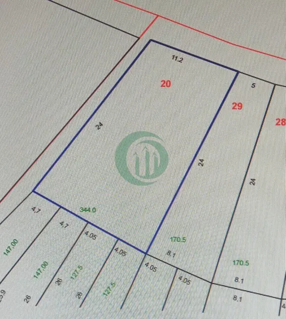 Foto 1 de Terreno / Lote à venda, 344m2 em Vila Linda, Santo Andre - SP