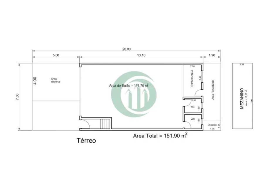 Foto 7 de Armazém / Galpão para alugar, 250m2 em Vila Homero Thon, Santo Andre - SP