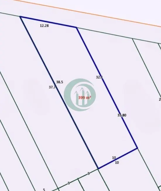 Foto 1 de Terreno / Lote à venda, 399m2 em Vila Príncipe de Gales, Santo Andre - SP