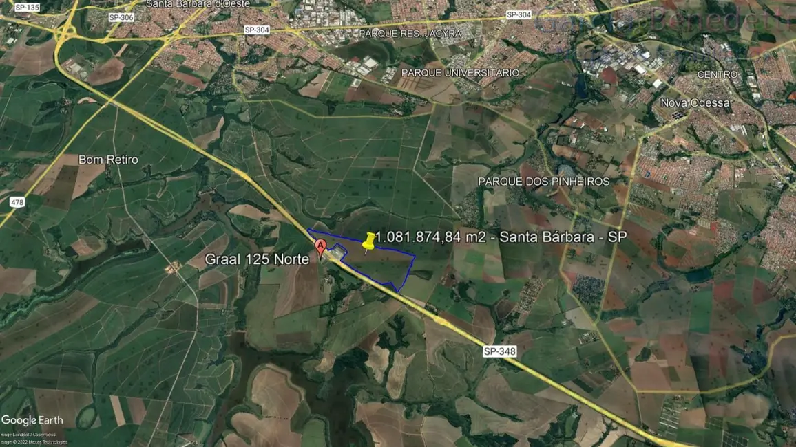 Terreno / Lote à venda, 1081874m2 em Santa Bárbara D`Oeste - SP - imagem 5 Foto 5 de Terreno / Lote à venda, 1081874m2 em Santa Bárbara D`Oeste - SP