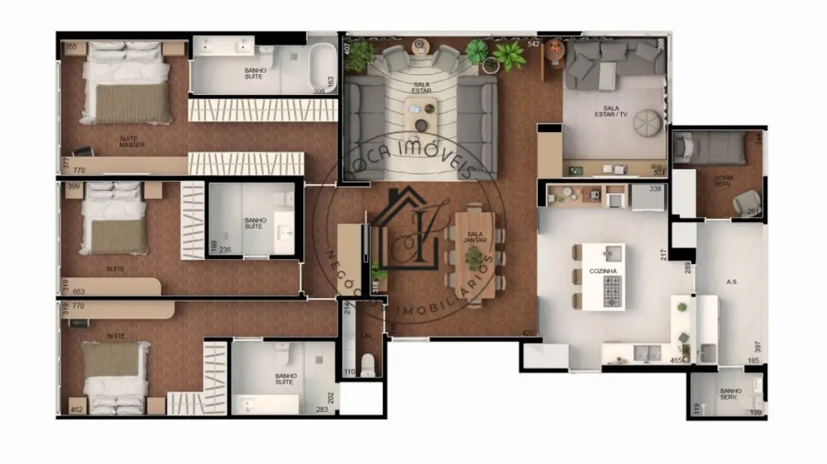 Foto 3 de Apartamento com 3 quartos à venda, 221m2 em Cerqueira César, São Paulo - SP